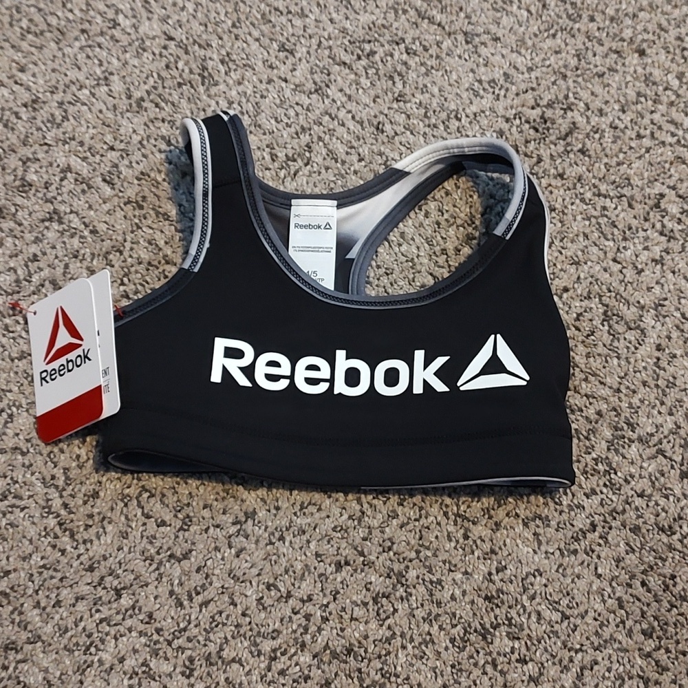 NWT Girls Reebok Reversible Sports Bra